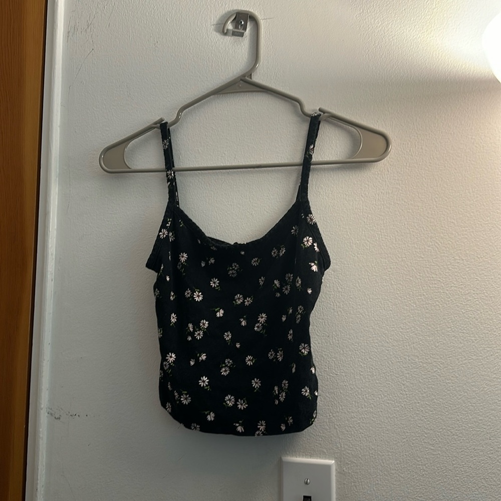 Daisy print tank top